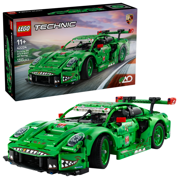 לגו Technic - מכונית מרוץ Porsche 911 GT3 R REXY AO Racing (42224)-2