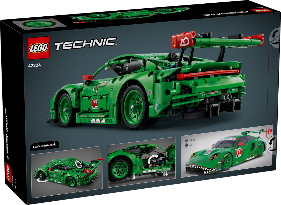 לגו Technic - מכונית מרוץ Porsche 911 GT3 R REXY AO Racing (42224)-11