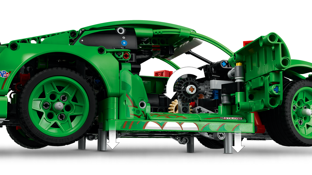 לגו Technic - מכונית מרוץ Porsche 911 GT3 R REXY AO Racing (42224)-4