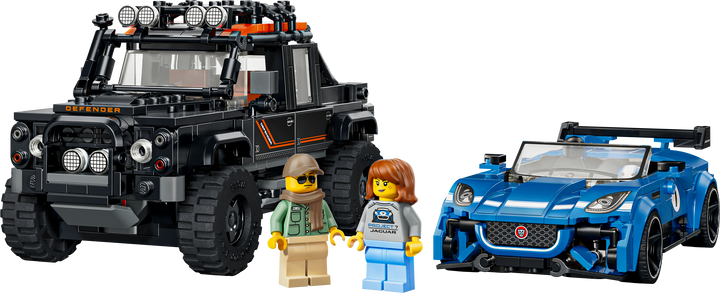 לגו Speed Champions - Jaguar Project 7 ו-Land Rover Defender (77264)-1