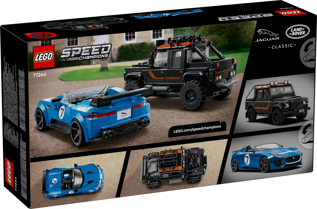 לגו Speed Champions - Jaguar Project 7 ו-Land Rover Defender (77264)-11