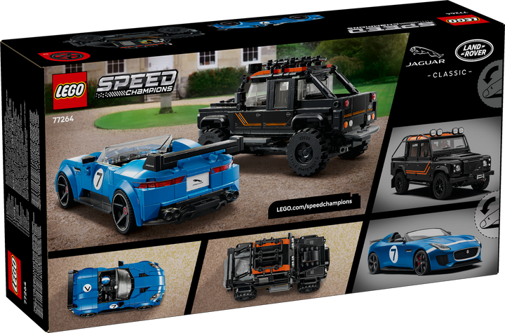 לגו Speed Champions - Jaguar Project 7 ו-Land Rover Defender (77264)-12