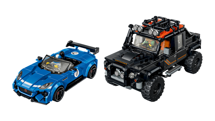 לגו Speed Champions - Jaguar Project 7 ו-Land Rover Defender (77264)-4