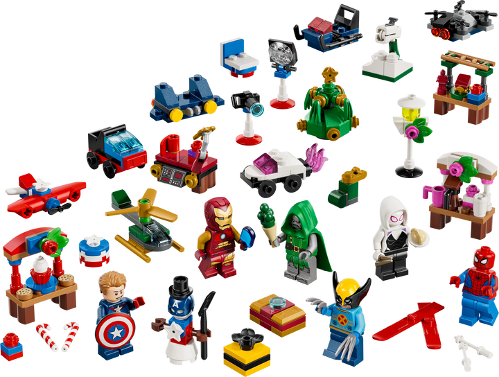 לגו Marvel - לוח הפתעות חגיגי 2026 (76340)-1