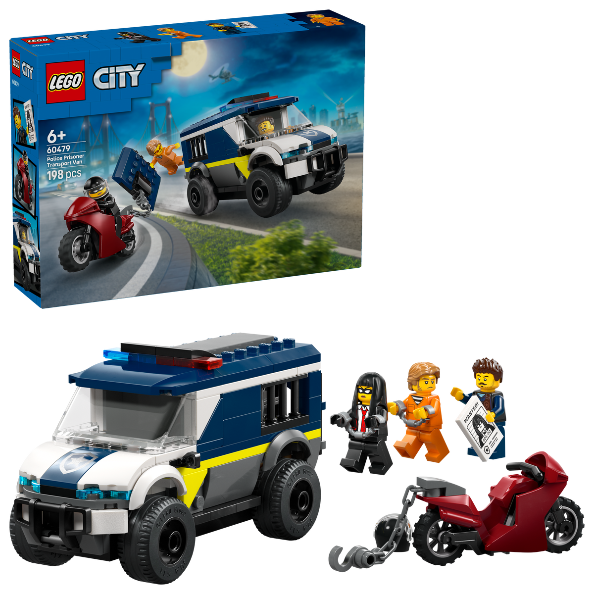 לגו City - רכב משטרתי להובלת אסירים (60479)-2