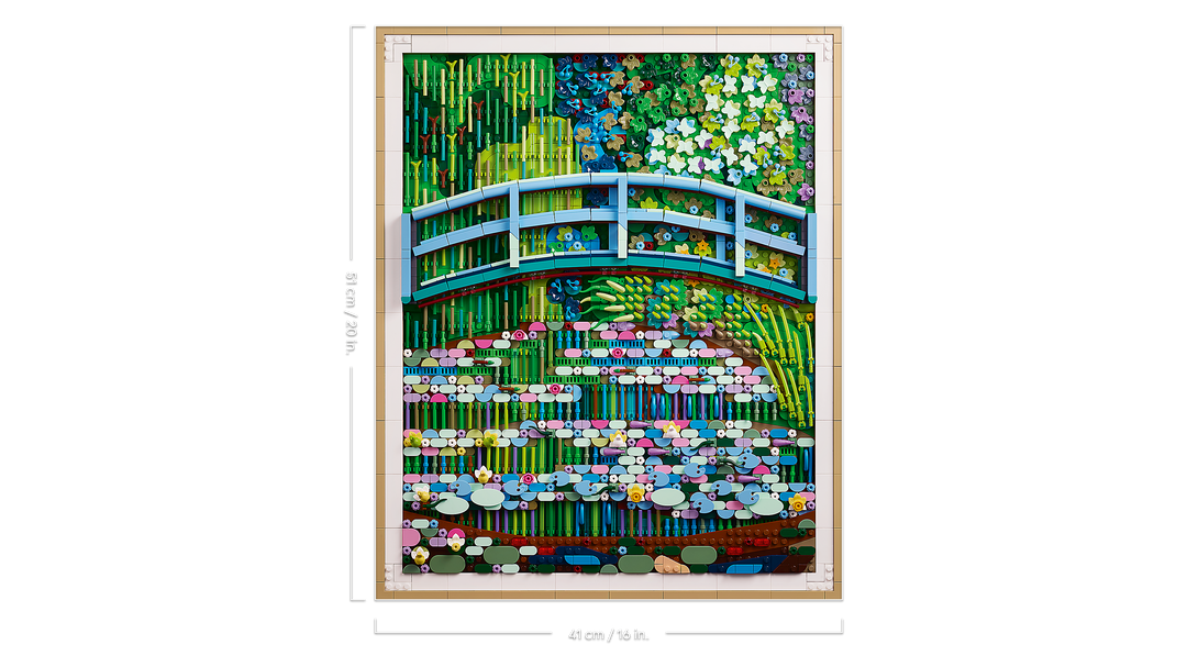 לגו Art - קלוד מונה - גשר יפני מעל בריכת חבצלות המים (31220)-6