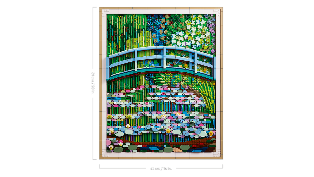 לגו Art - קלוד מונה - גשר יפני מעל בריכת חבצלות המים (31220)-7