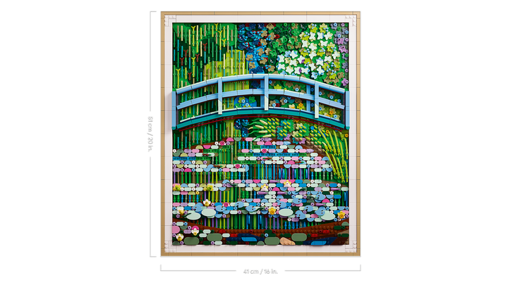 לגו Art - קלוד מונה - גשר יפני מעל בריכת חבצלות המים (31220)-7