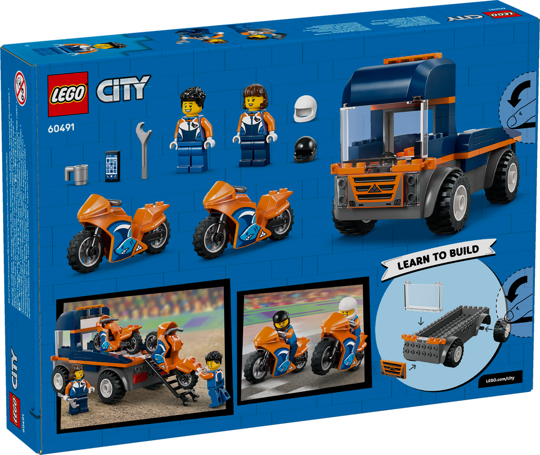 לגו City - משאית להובלת אופנועים (60491)-3