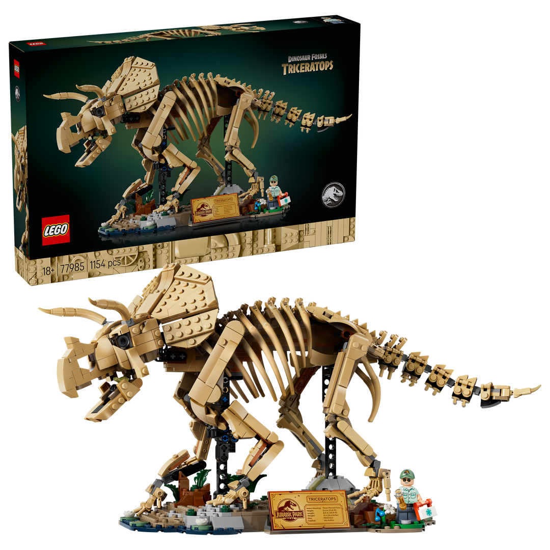 לגו Jurassic World - מאובני דינוזאורים: טריצרטופס (77985)-1