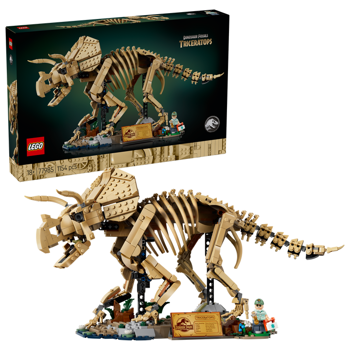 לגו Jurassic World - מאובני דינוזאורים: טריצרטופס (77985)-2
