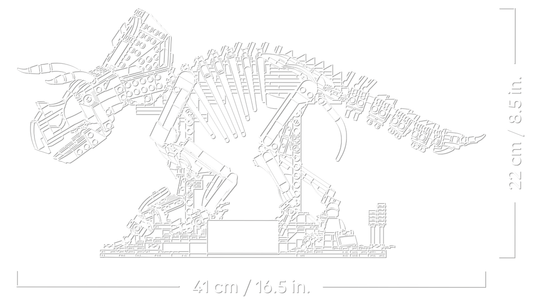לגו Jurassic World - מאובני דינוזאורים: טריצרטופס (77985)-5