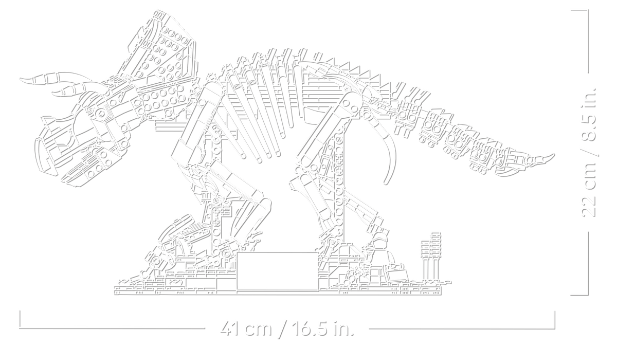 לגו Jurassic World - מאובני דינוזאורים: טריצרטופס (77985)-6