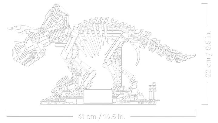 לגו Jurassic World - מאובני דינוזאורים: טריצרטופס (77985)-6