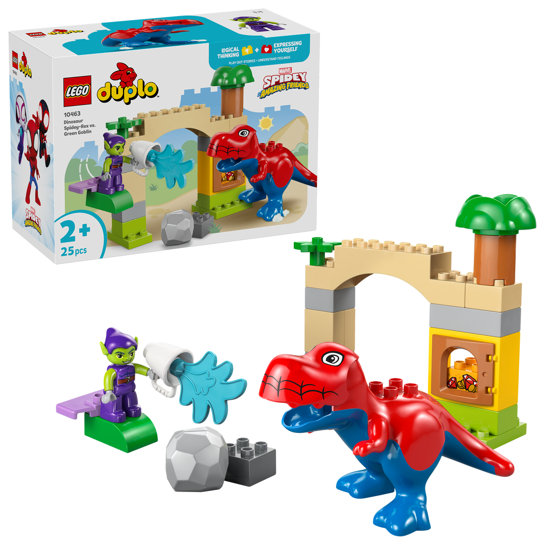 לגו DUPLO® - דינוזאור ספיידי-רקס נגד הגובלין הירוק (10463)-1