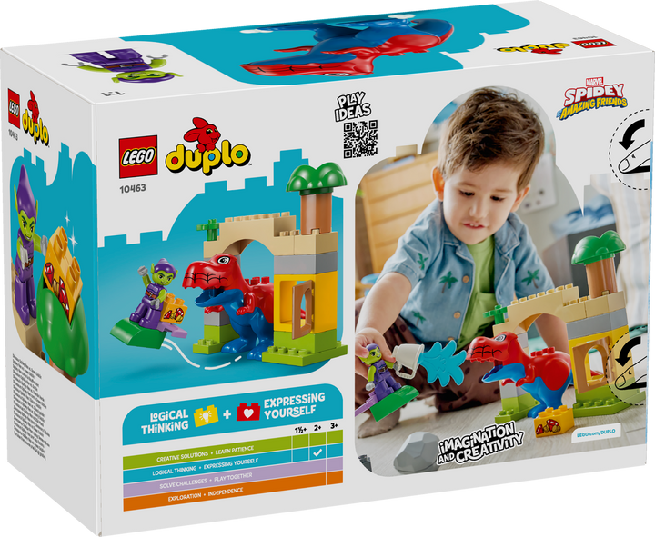 לגו DUPLO® - דינוזאור ספיידי-רקס נגד הגובלין הירוק (10463)-3
