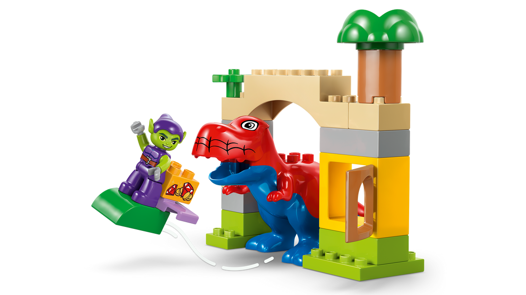 לגו DUPLO® - דינוזאור ספיידי-רקס נגד הגובלין הירוק (10463)-5