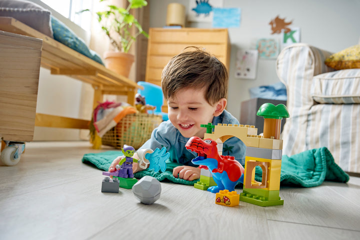 לגו DUPLO® - דינוזאור ספיידי-רקס נגד הגובלין הירוק (10463)-9