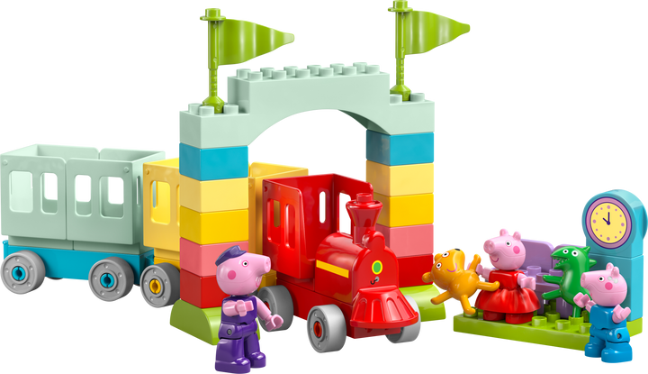 לגו DUPLO® - טיול ברכבת עם סבא חזיר (10466)-1