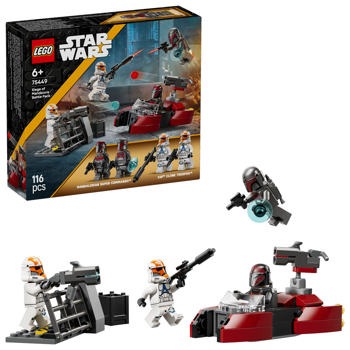 לגו Star Wars™ - מארז קרב המצור על מנדלור (75449)-2