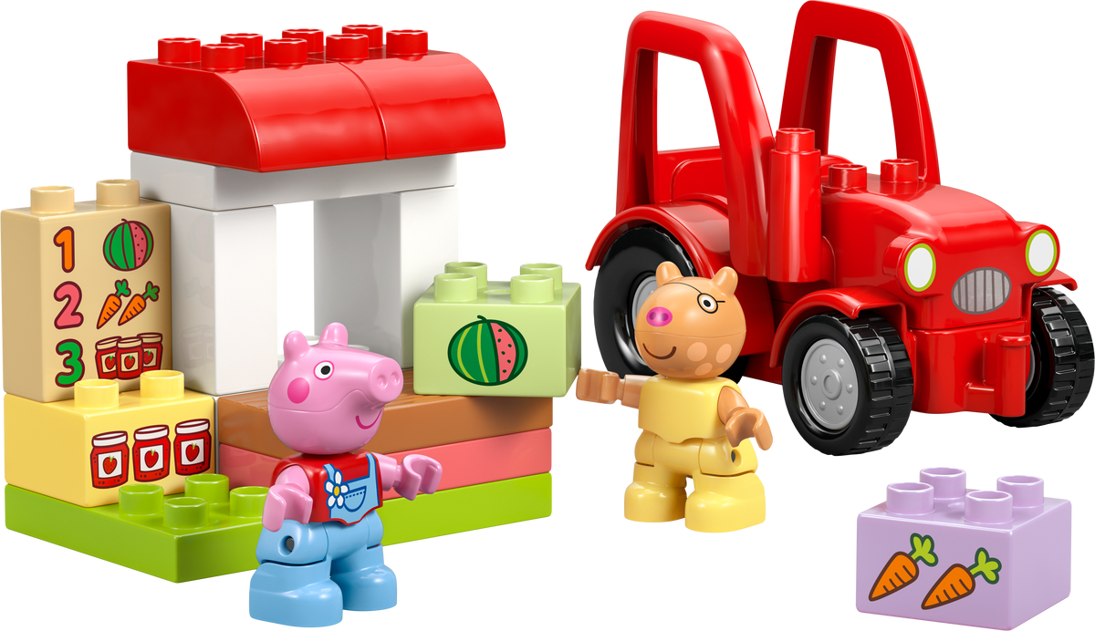 לגו DUPLO® - טרקטור ודוכן בשוק (10468)-1