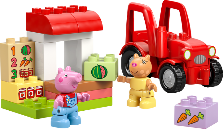 לגו DUPLO® - טרקטור ודוכן בשוק (10468)-1