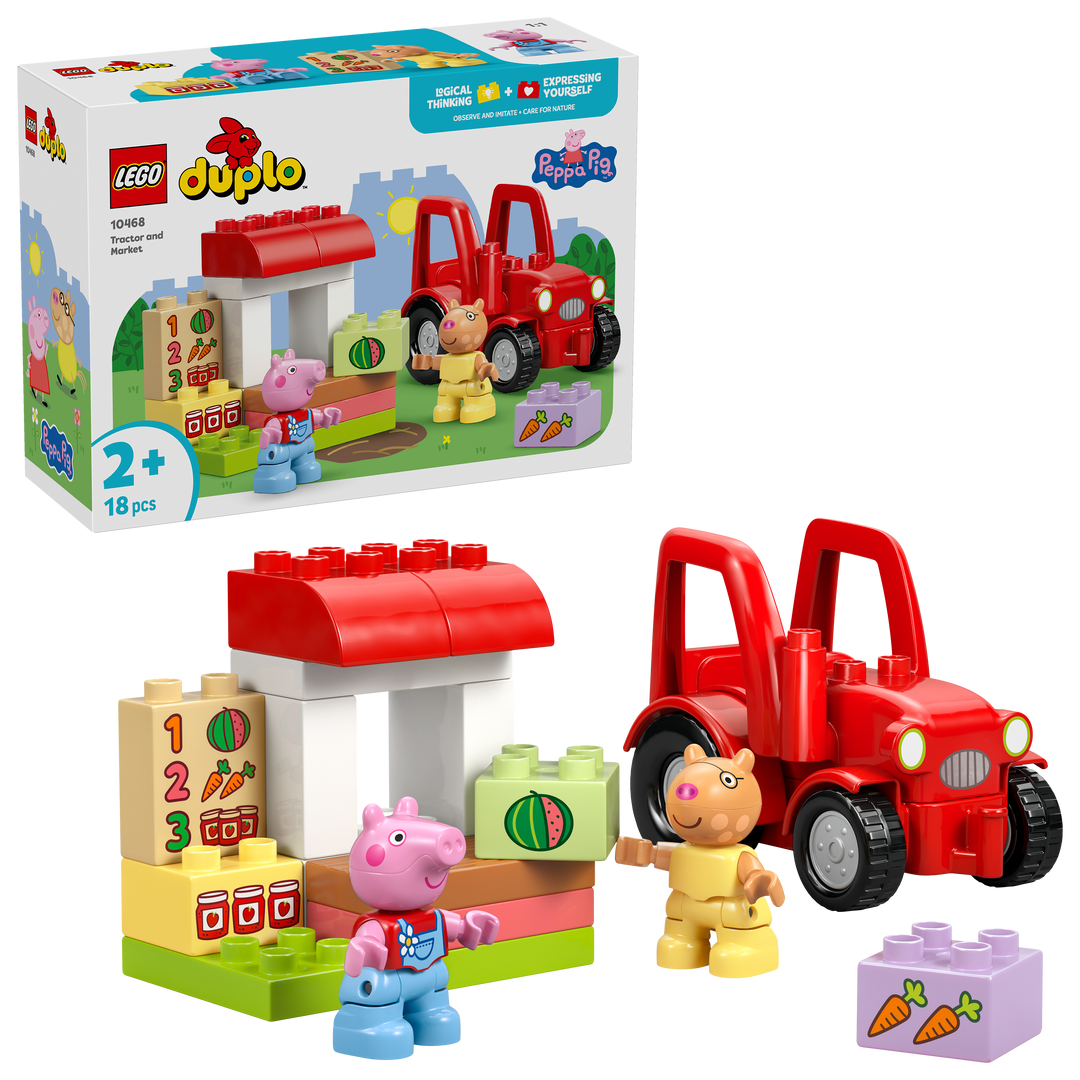 לגו DUPLO® - טרקטור ודוכן בשוק (10468)-1