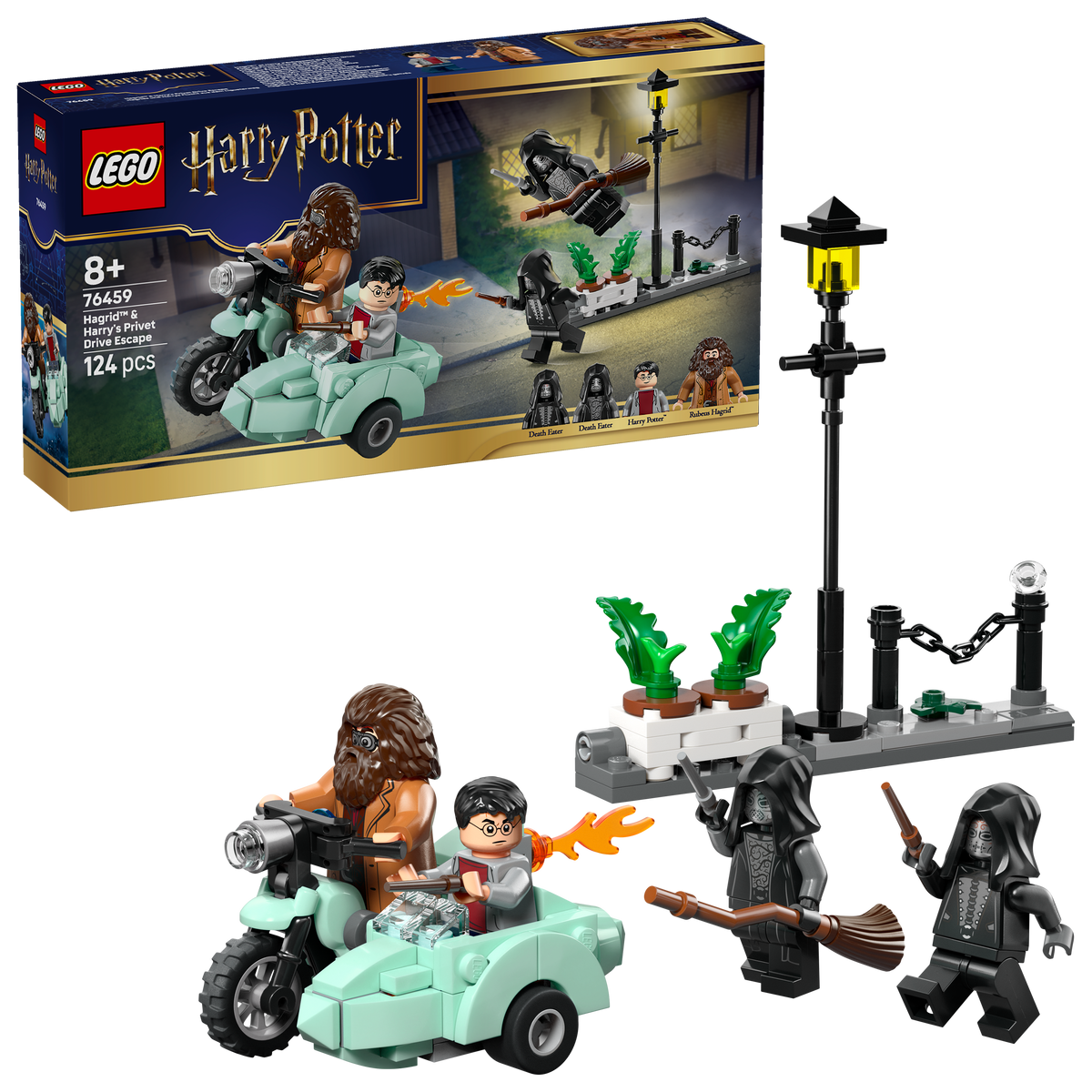 לגו Harry Potter™ - הבריחה של האגְרִיד והארי בדרך פריווט (76459)-2