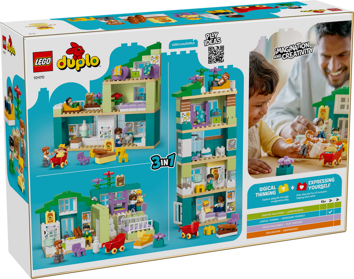 לגו DUPLO® - בית משפחה מודרני 3 ב-1 עם דמויות (10470)-14