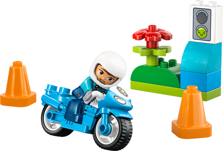 לגו DUPLO® - אופנוע משטרתי כחול (10471)-1