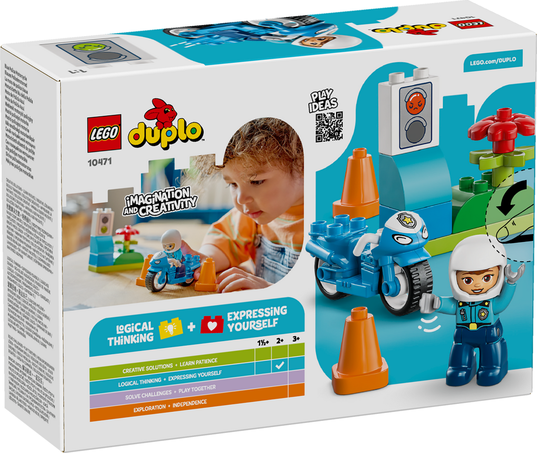 לגו DUPLO® - אופנוע משטרתי כחול (10471)-2