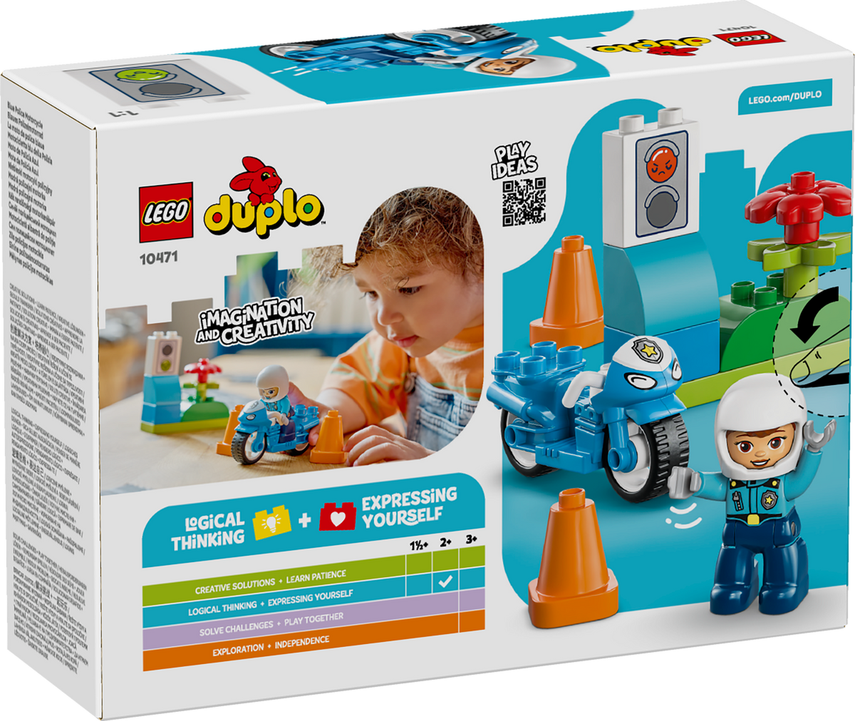 לגו DUPLO® - אופנוע משטרתי כחול (10471)-3
