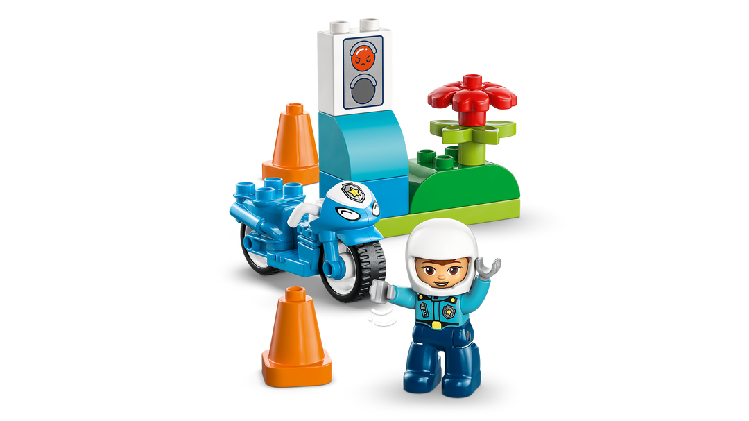 לגו DUPLO® - אופנוע משטרתי כחול (10471)-5