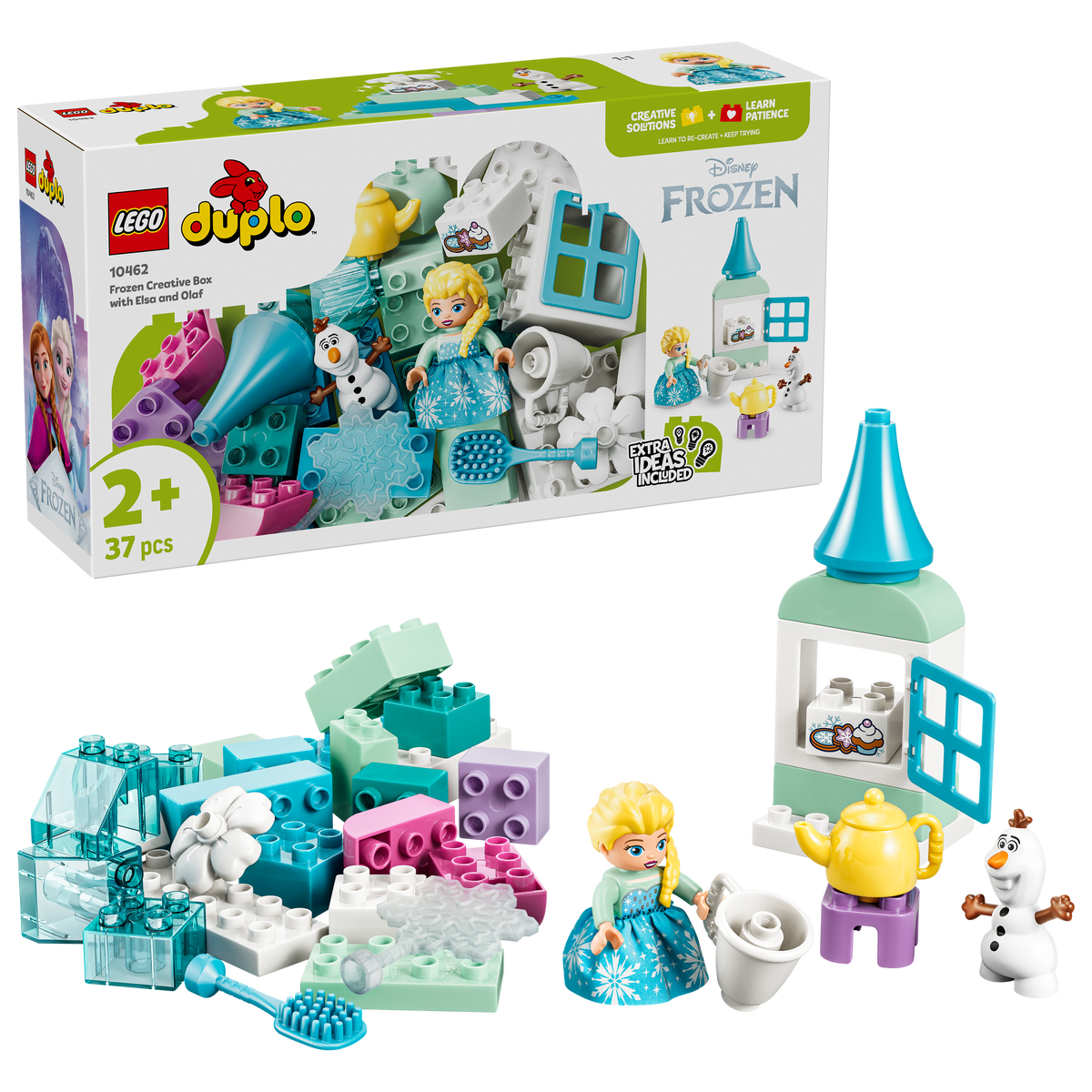 לגו DUPLO® - קופסה יצירתית עם אלזה ואולף מתוך "לשבור את הקרח" (10462)-2