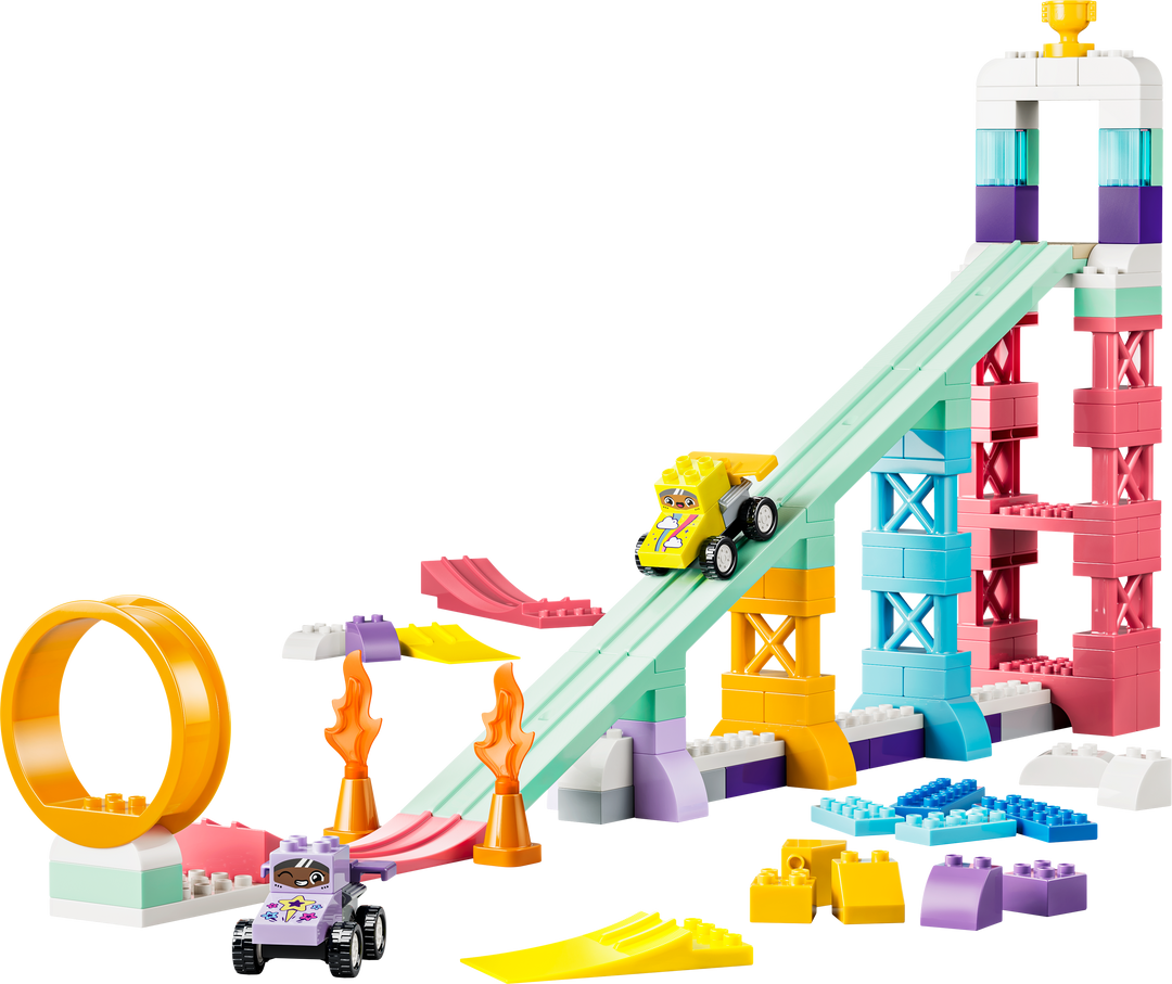 לגו DUPLO® - סט 3 ב-1 רמפות יצירתיות עם רכבים (10478)