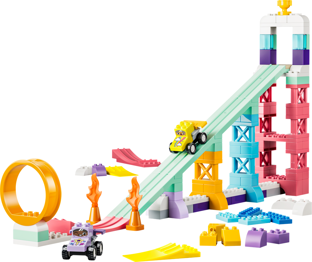 לגו DUPLO® - סט 3 ב-1 רמפות יצירתיות עם רכבים (10478)-1