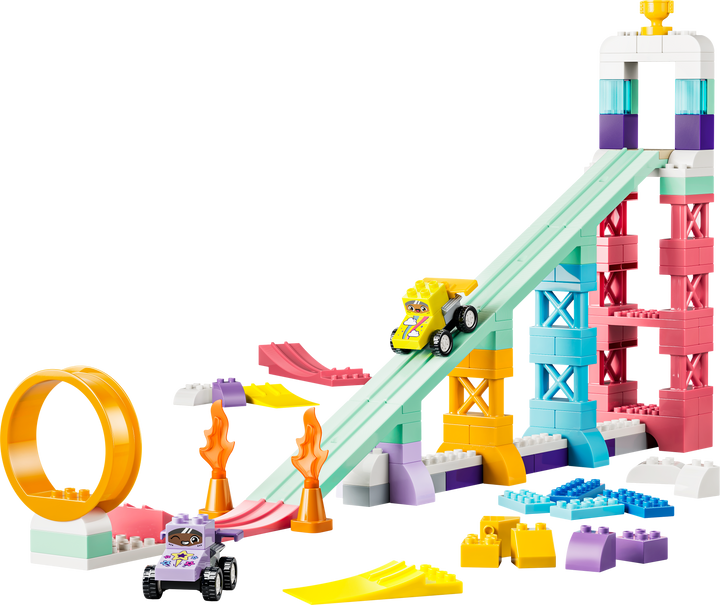 לגו DUPLO® - סט 3 ב-1 רמפות יצירתיות עם רכבים (10478)-1