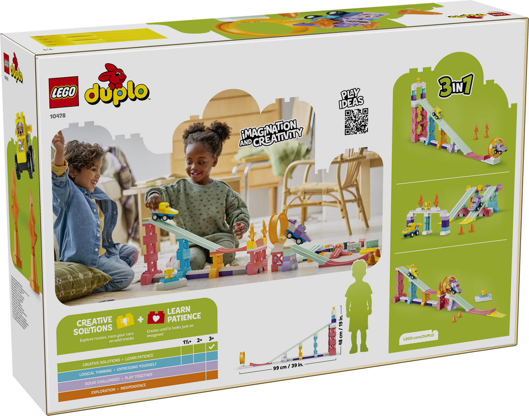 לגו DUPLO® - סט 3 ב-1 רמפות יצירתיות עם רכבים (10478)-1