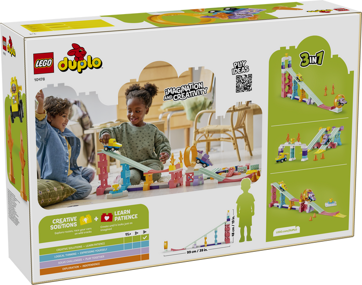 לגו DUPLO® - סט 3 ב-1 רמפות יצירתיות עם רכבים (10478)-2