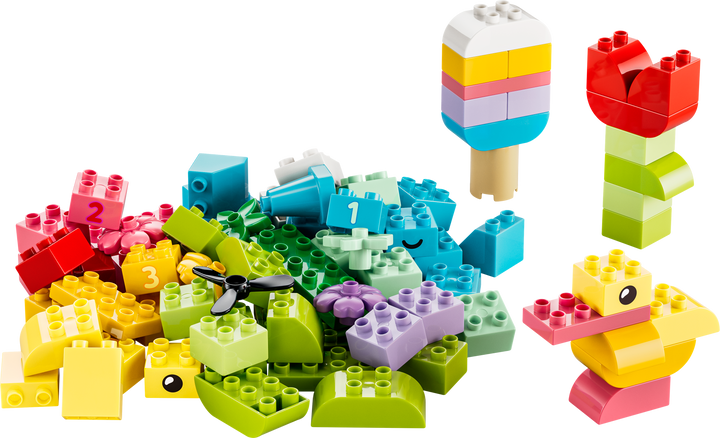 לגו DUPLO® - קופסת לבנים צבעוניות יצירתית (10479)-1