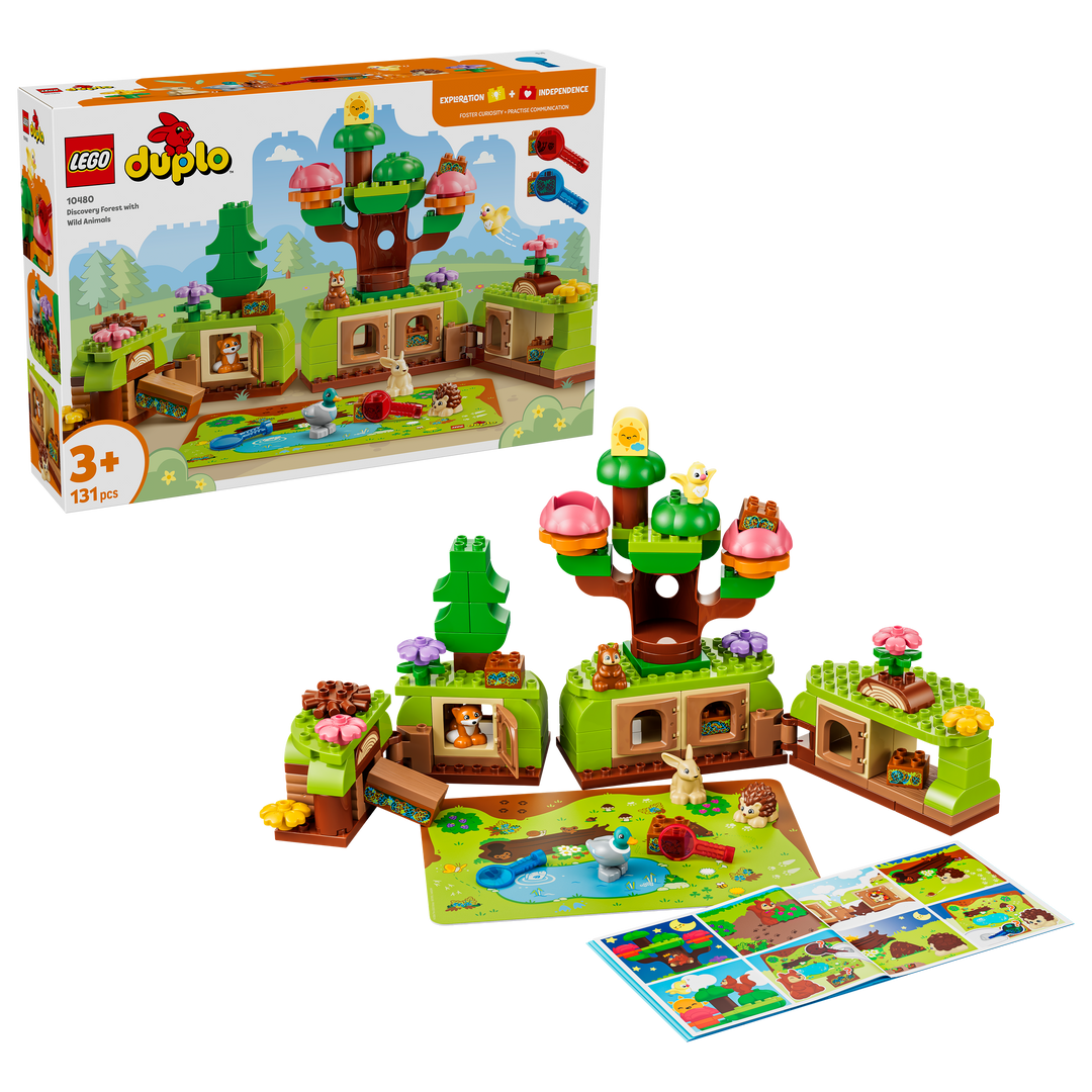 לגו DUPLO® - יער גילויים עם חיות בר (10480)-1