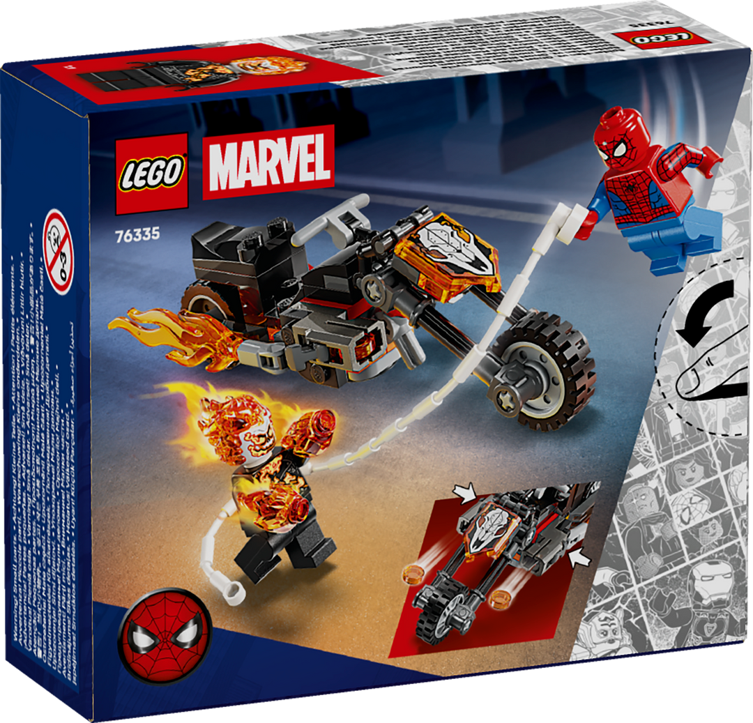לגו | Marvel - ספיידרמן נגד גוסט ריידר על אופנוע (76335)-2