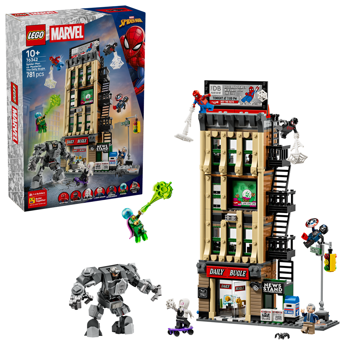 לגו | Marvel - ספיידרמן נגד מיסטריו: עיתון הדיילי ביוגל (76342)-2