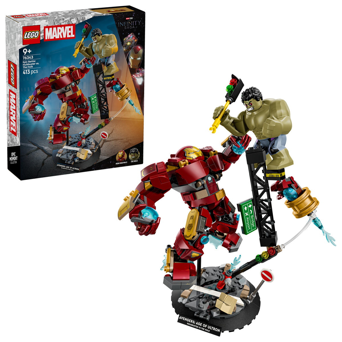 לגו | Marvel - קרב אֶפִּי: האלקבאסטר נגד הענק הירוק (76343)-2
