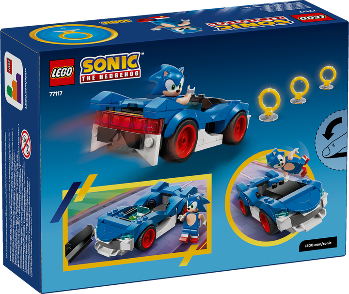 לגו Sonic the Hedgehog™ - Sonic: מכונית ספידסטר לייטנינג (77117)-3