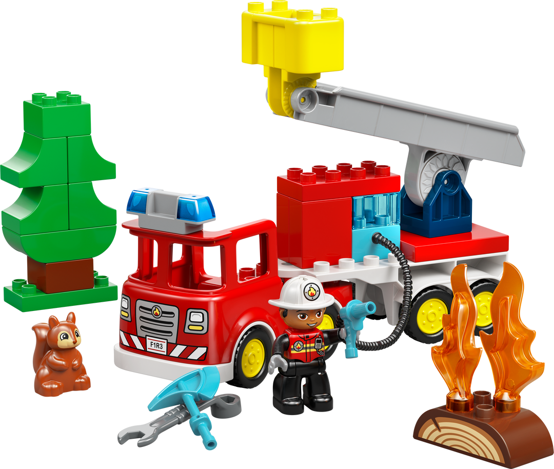 לגו DUPLO® - כבאית עם צינור וכבאי (10473)