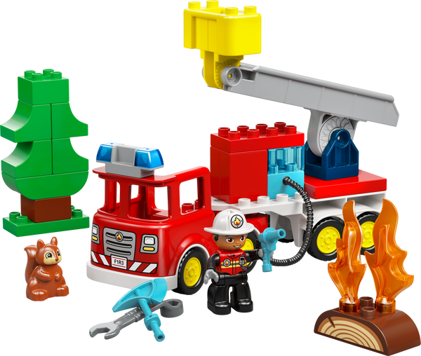 לגו DUPLO® - כבאית עם צינור וכבאי (10473)