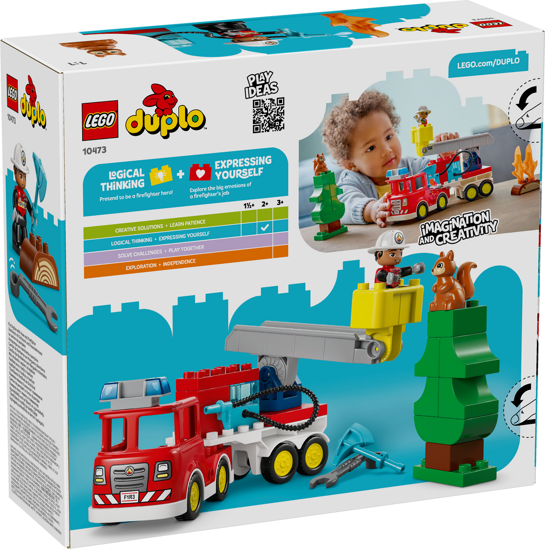 לגו DUPLO® - כבאית עם צינור וכבאי (10473)-1