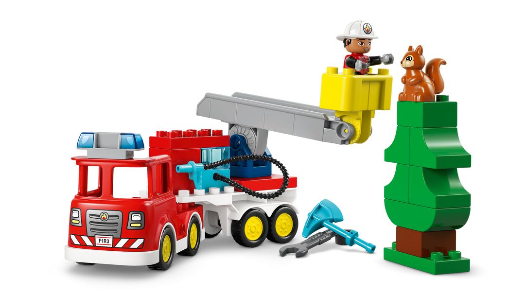 לגו DUPLO® - כבאית עם צינור וכבאי (10473)-3