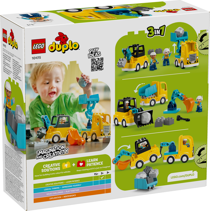 לגו DUPLO® - כלי רכב לעבודות בנייה 3 ב-1 (10475)-12